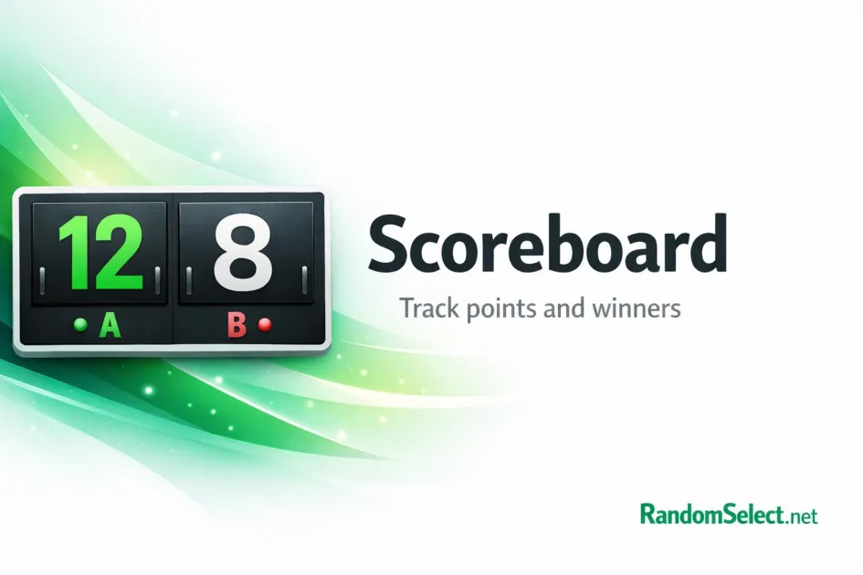 Tableau de Score — Suivi de Points en Ligne | Random Select